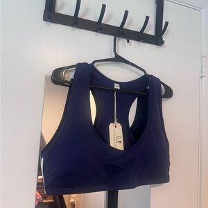 Fashion Brand Company Navy White Stripes Sporty Spice Yoga Sports Bra NWT 2x